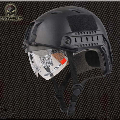 Military tactical airsoft helmet pararescue protective goggle jumper painball