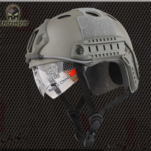 Military tactical airsoft helmet pararescue protective goggle jumper painball