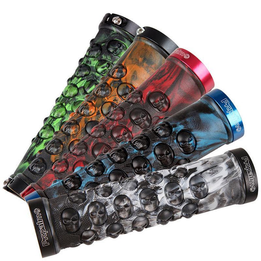 Handlebar grips skull design for bicycle