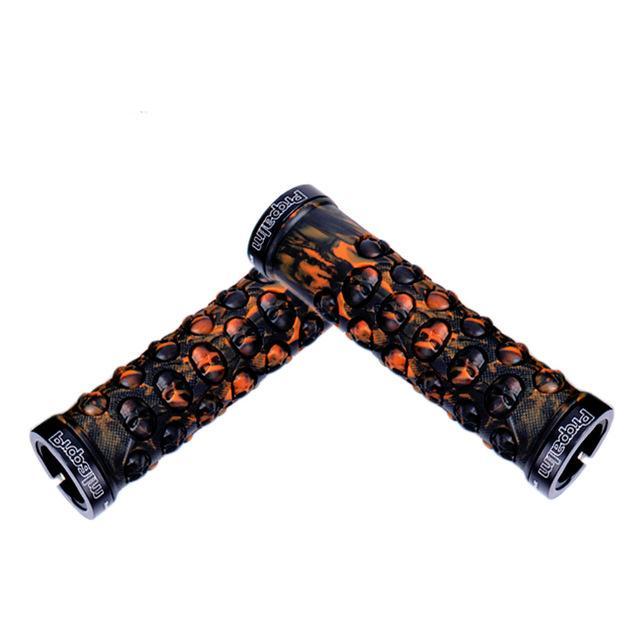 Handlebar grips skull design for bicycle