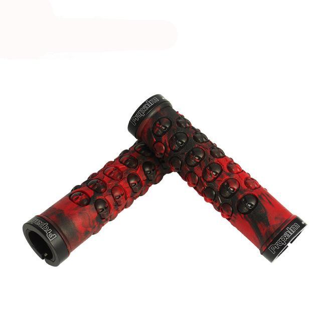 Handlebar grips skull design for bicycle