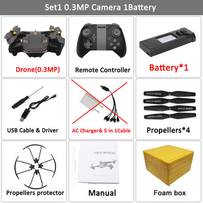 Selfie Drone Camera Helicopter wifi FPV XS809HW Upgraded RC Quadcopter