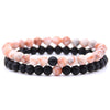 Natural stone beads bracelet charm bangles jewelry gifts 2pcs 18styles