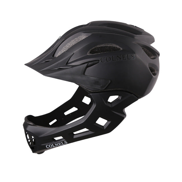 Kids bicycle helmet full face cycling helmets visor detachable children safety