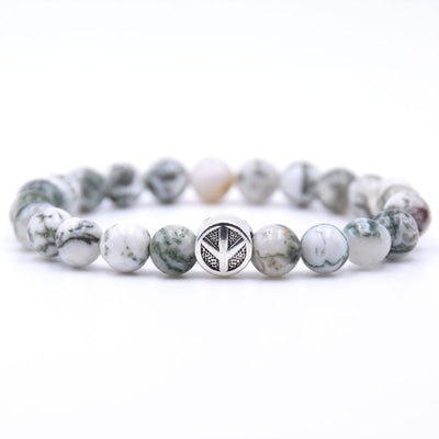 charm nature stone bracelet beads peace sign best charm gift 18 styles
