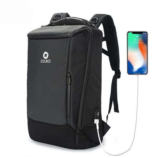 17inch Computer Laptop Backpack for Men USB Business Backpacks Multifunction bag