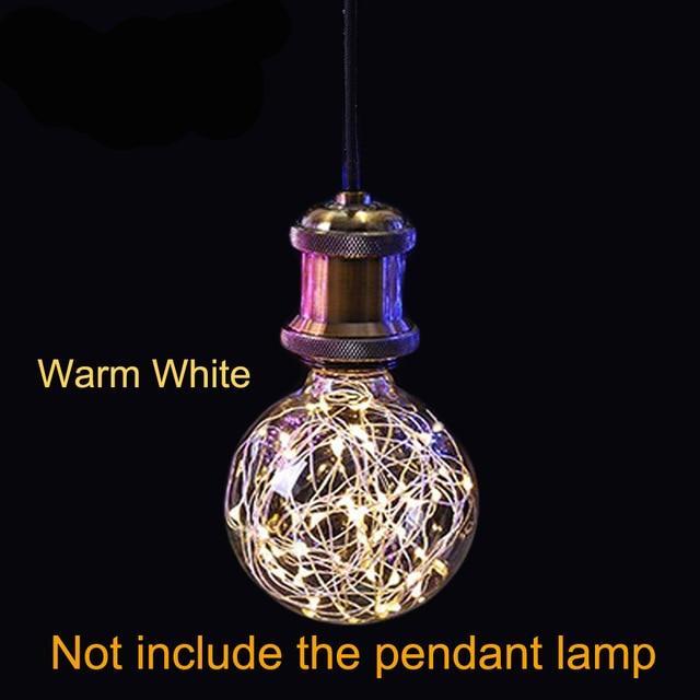 Modern bedroom lamp wooden string light bulb desk lamp home decor for gift