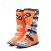 vintage motorcycle boots racing orange motocross shoes waterproof