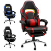 Computer chair leather rocker style racing red black blue gaming chair vs office chair