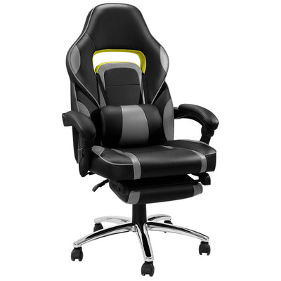 Computer chair leather rocker style racing red black blue gaming chair vs office chair