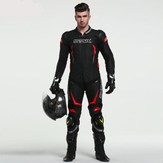 Leather Motorcycle Racing Suit Biker Knight One Pieces