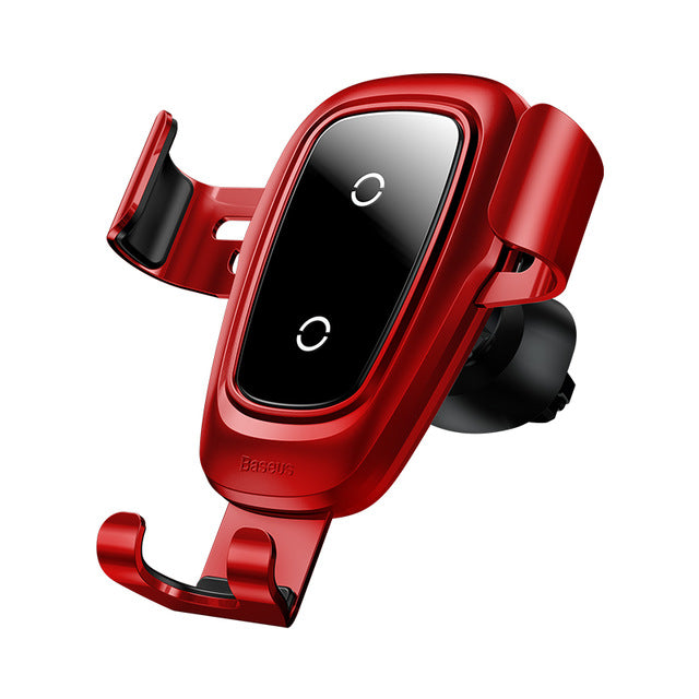 Car mount qi wireless charger charging holder stand for iPhone Samsung