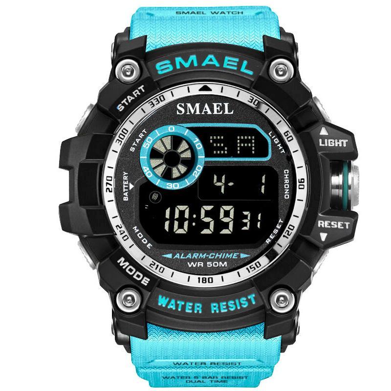Sport digital watch men wristwatches running 50m waterproof big dial