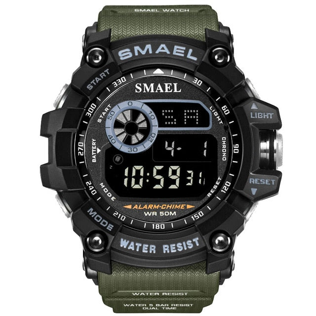 Sport digital watch men wristwatches running 50m waterproof big dial