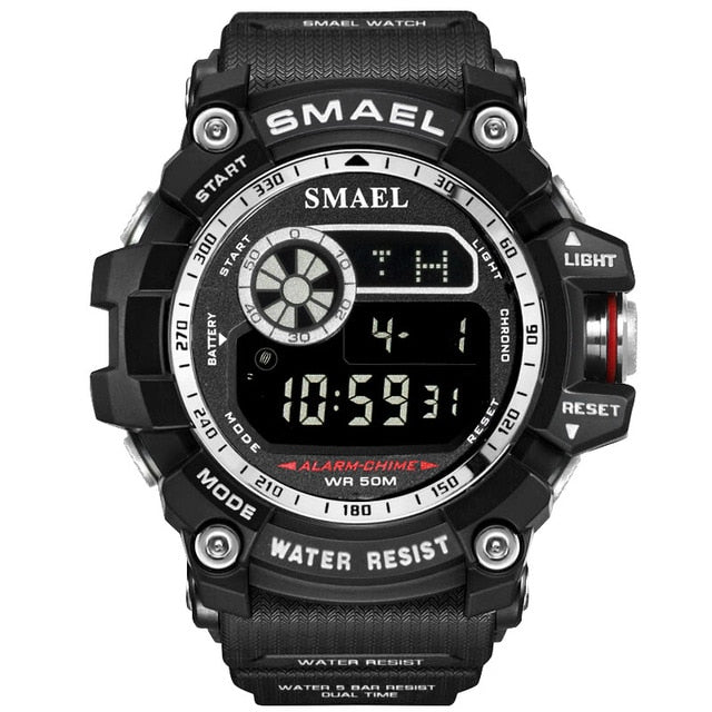 Sport digital watch men wristwatches running 50m waterproof big dial