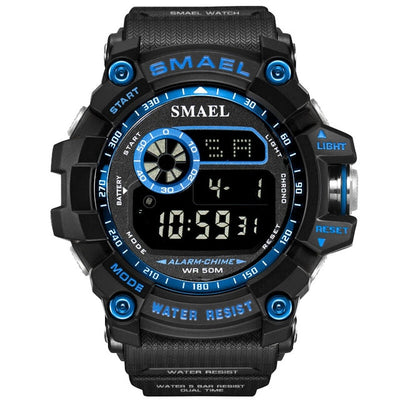 Sport digital watch men wristwatches running 50m waterproof big dial