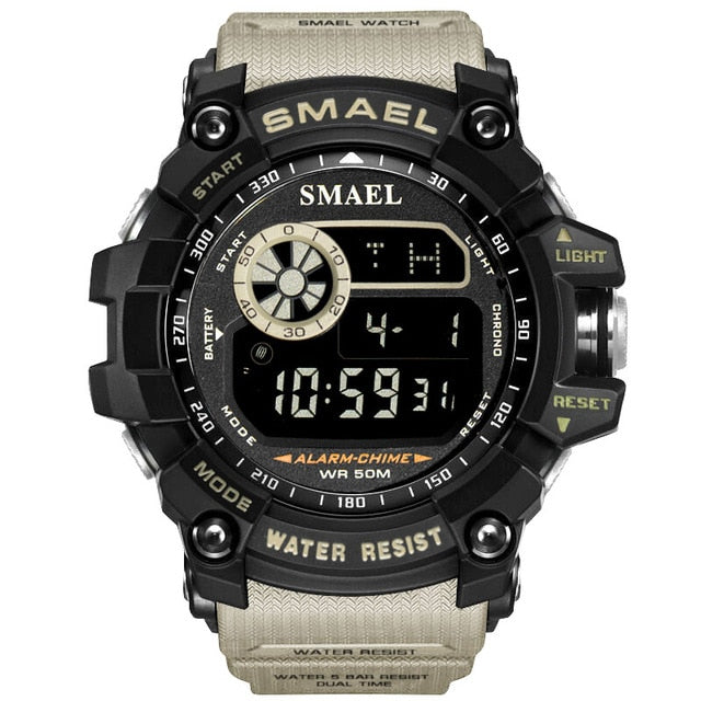 Sport digital watch men wristwatches running 50m waterproof big dial
