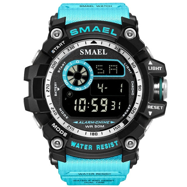 Sport digital watch men wristwatches running 50m waterproof big dial