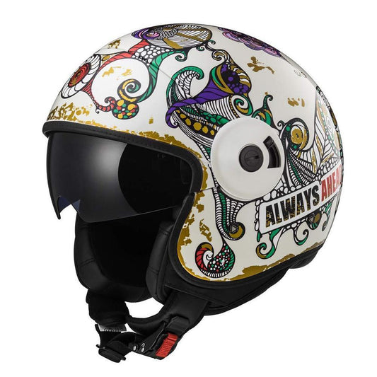 Vintage scooter helmet motorcycle retro helmets fiberglass open face