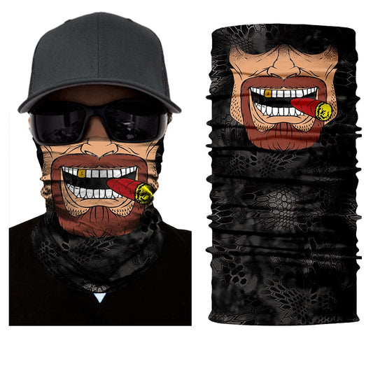 Men bike mask scarf face balaclava seamless outdoor ride sport motorcycle