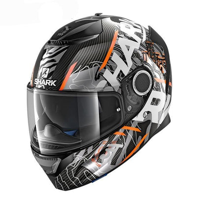 Full face motorcycle helmet black shark motorcycle helmets racing spartan herobike