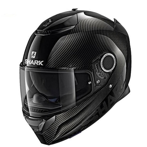 Full face motorcycle helmet black shark motorcycle helmets racing spartan herobike