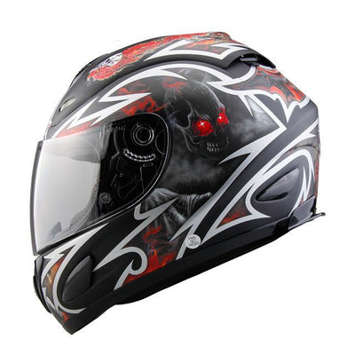 Cruiser full face motorcycle helmets chopper street bike racing clear lens