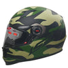 Army green motorcycle helmet racing helmets full face abs material black visor