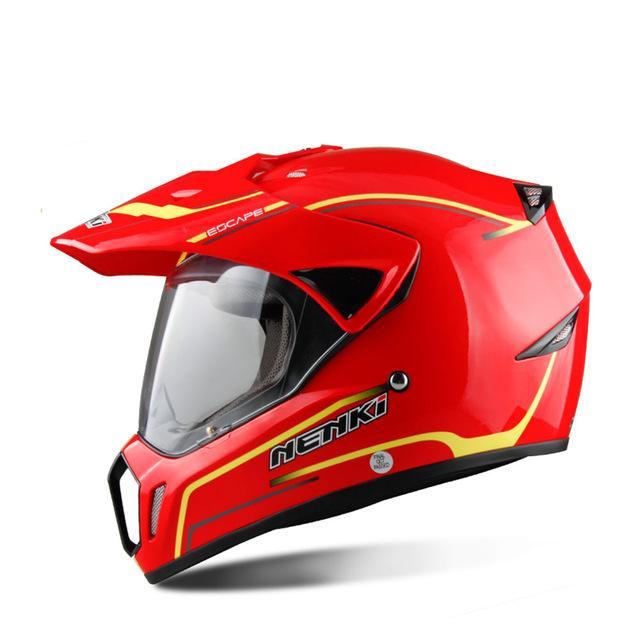 Men motorcycle helmet full face racing red painting art