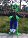 Inflatable monster costume cosplay green alien halloween party adult