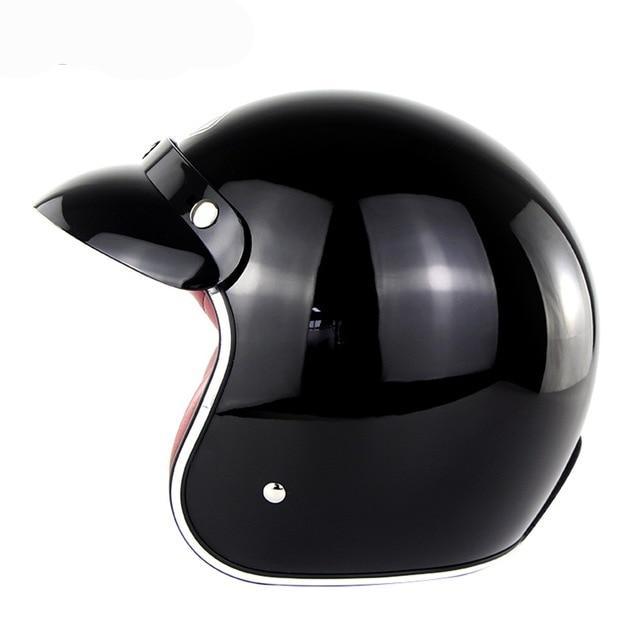 Vintage retro motorcycle helmet open face scooter chopper old school helmets