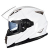 Full face motorcycle helmet racing for men double lens anti-fog sport helmets