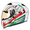 Racing motorcycle helmet chrome visor biker full face off road helmets