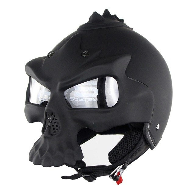 Universal motorcycle helmet skull locomotive cross country men women