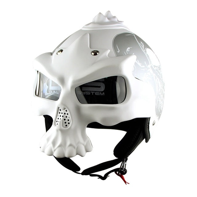 Universal motorcycle helmet skull locomotive cross country men women
