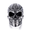 Alien skull ring for men stainless steel biker hiphop rocker hippie sports