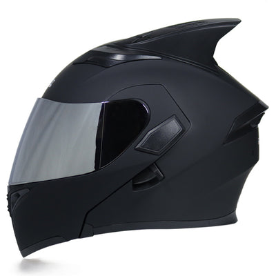 Motorcycle helmet flip up colorful full face helmets sun visor safety double lens