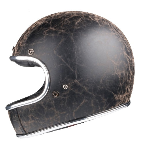 Vintage ghost helmet motorcycle helmets full face motorbike