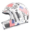 Vintage ghost helmet motorcycle helmets full face motorbike