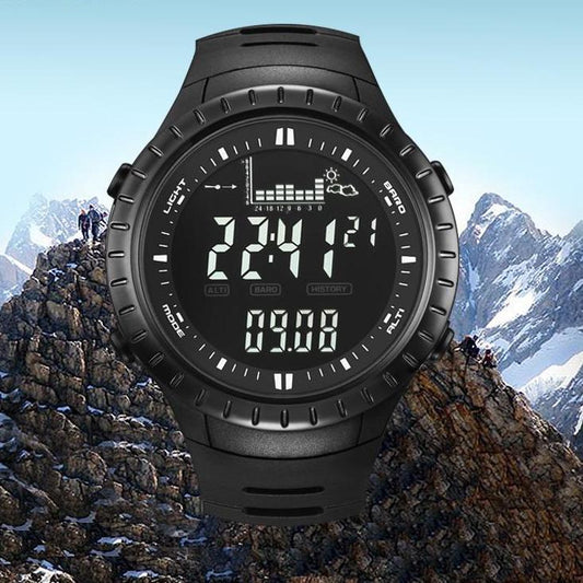 Men Sports Watches Digital Wristwatch Climbing Hiking Fishing Altimeter Barometer Thermometer Altitude