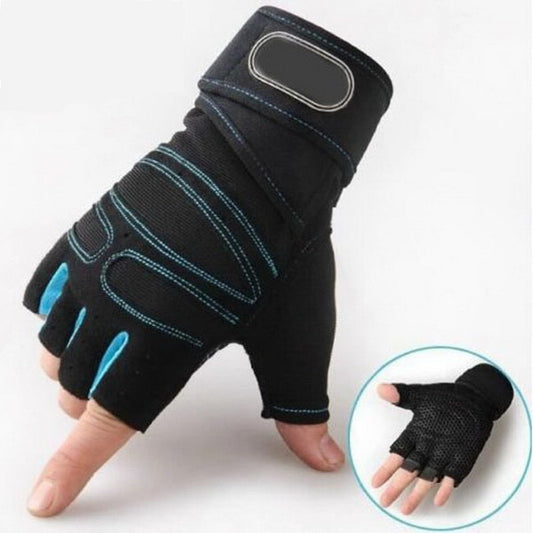 Gym gloves sport exercise fitness glove half finger body building training