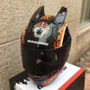 Tiger motorcycle helmet full face horns helmets amazing design vintage ear