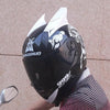 Tiger motorcycle helmet full face horns helmets amazing design vintage ear