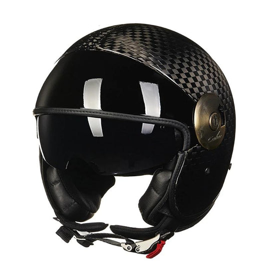 Vintage motorcycle helmet vespa helmet retro scooter open face carbon fiber helmets
