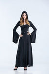 Witch vampire costume halloween cosplay clothes long dress night club