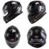 Racing helmet flat black full face motorcycle helmets red spider street bike