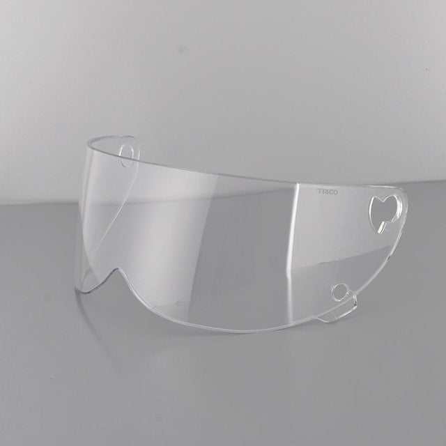 Motorcycle helmets silver glass sun visor external shield helmet