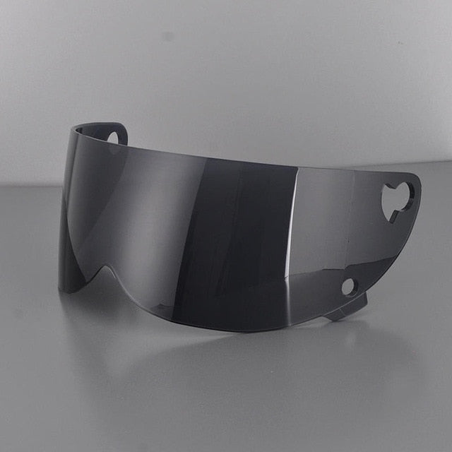 Motorcycle helmets silver glass sun visor external shield helmet