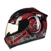 Motorbike helmet full face motorcycle helmets dot approved black skull ghost rider helmet