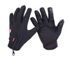 Thermal gloves black winter glove touchscreen zipper